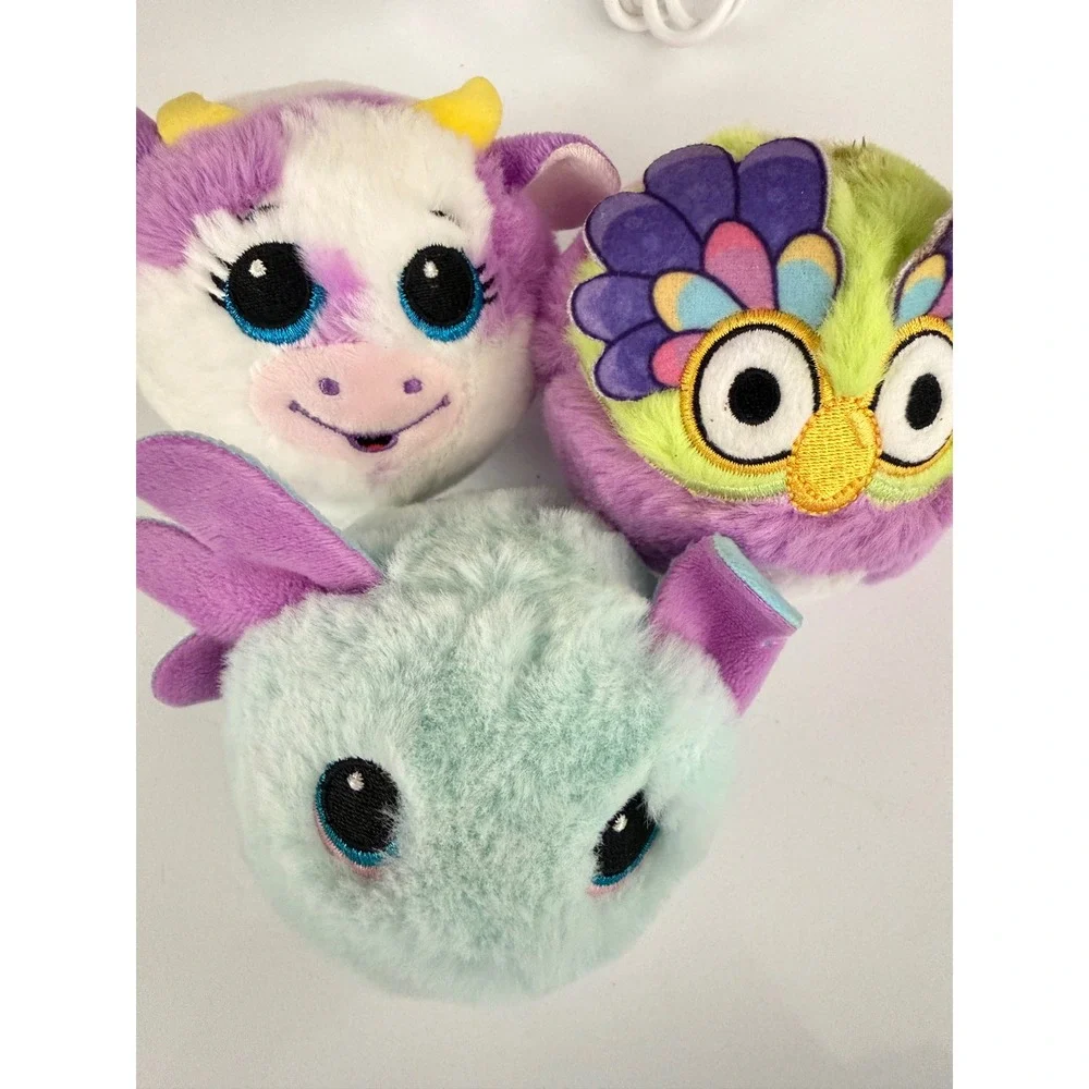 Ty Beanie Bouncers Plush Set Daisy Cow Swish Dragon Bluey Chattermax Lot of 3